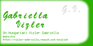 gabriella vizler business card